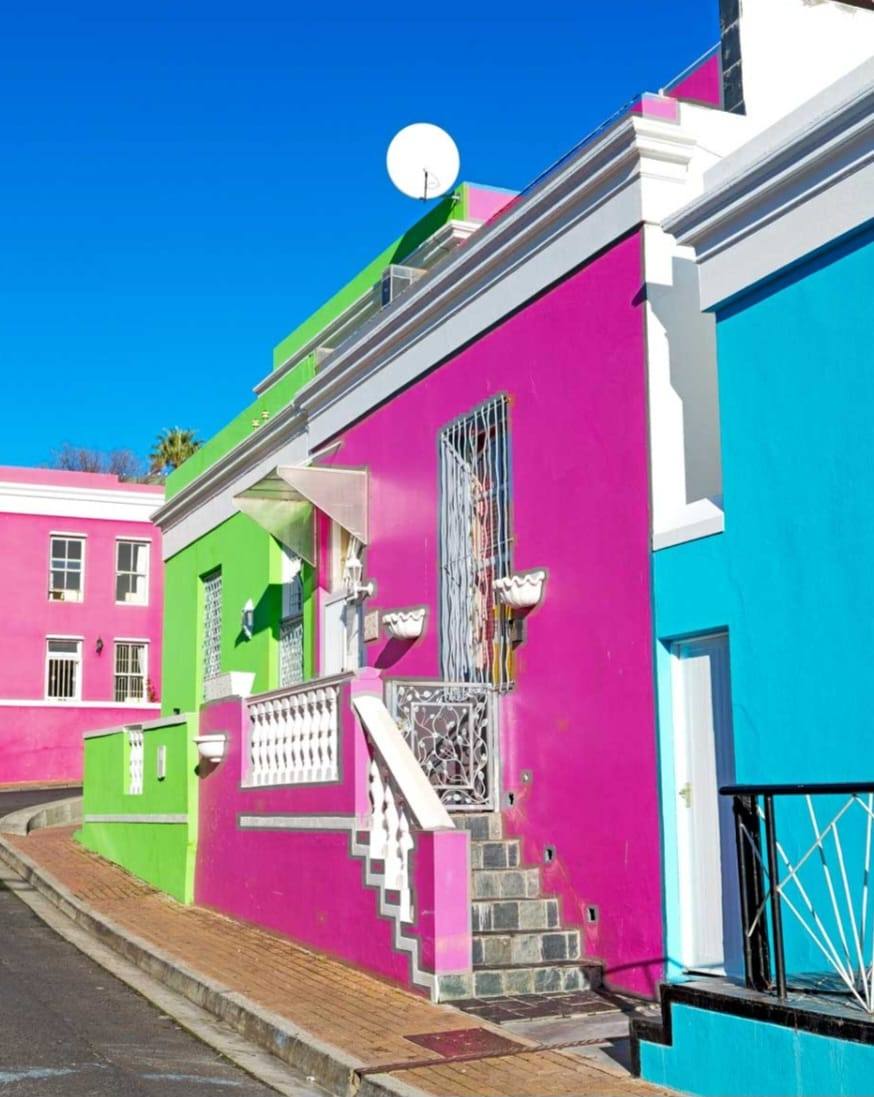 Colourful houses in Bo-Kaap, Cape Town